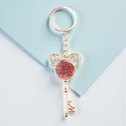 Chaveiro Metal - Mickey Mouse - Chave Rose - 7cm - Disney Original - 1 unidade - Rizzo