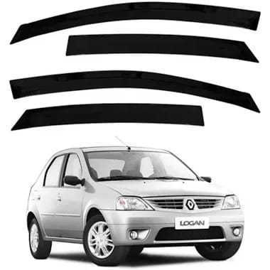 Calha De Chuva Logan 2007 2008 2009 2010 2011 2012 2013 4p Acessórios Automotivos