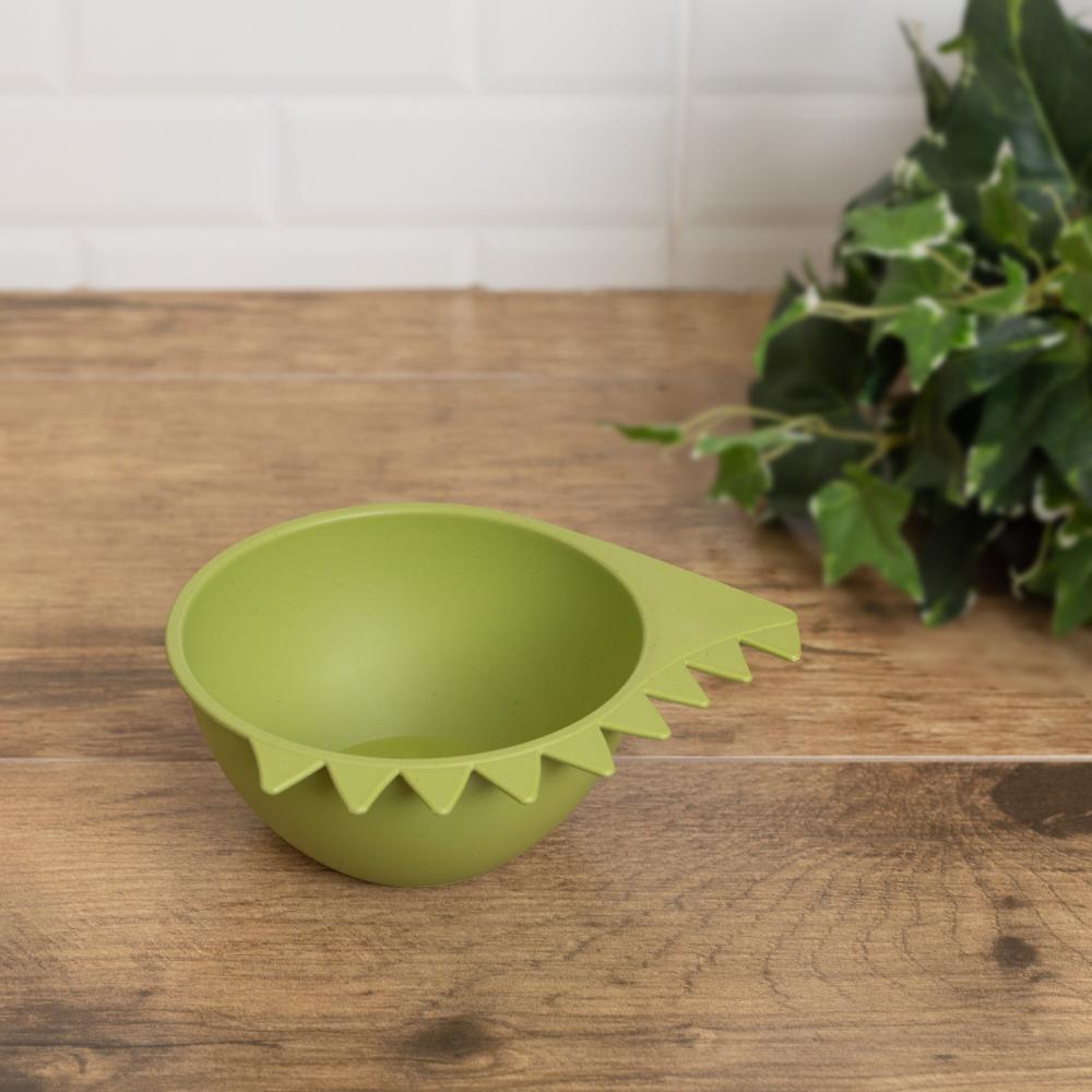 Bowl Lyor Baby Dino de Bambu e PP Verde 15cm x 17,5cm x 6,5 em Oferta na Shopee