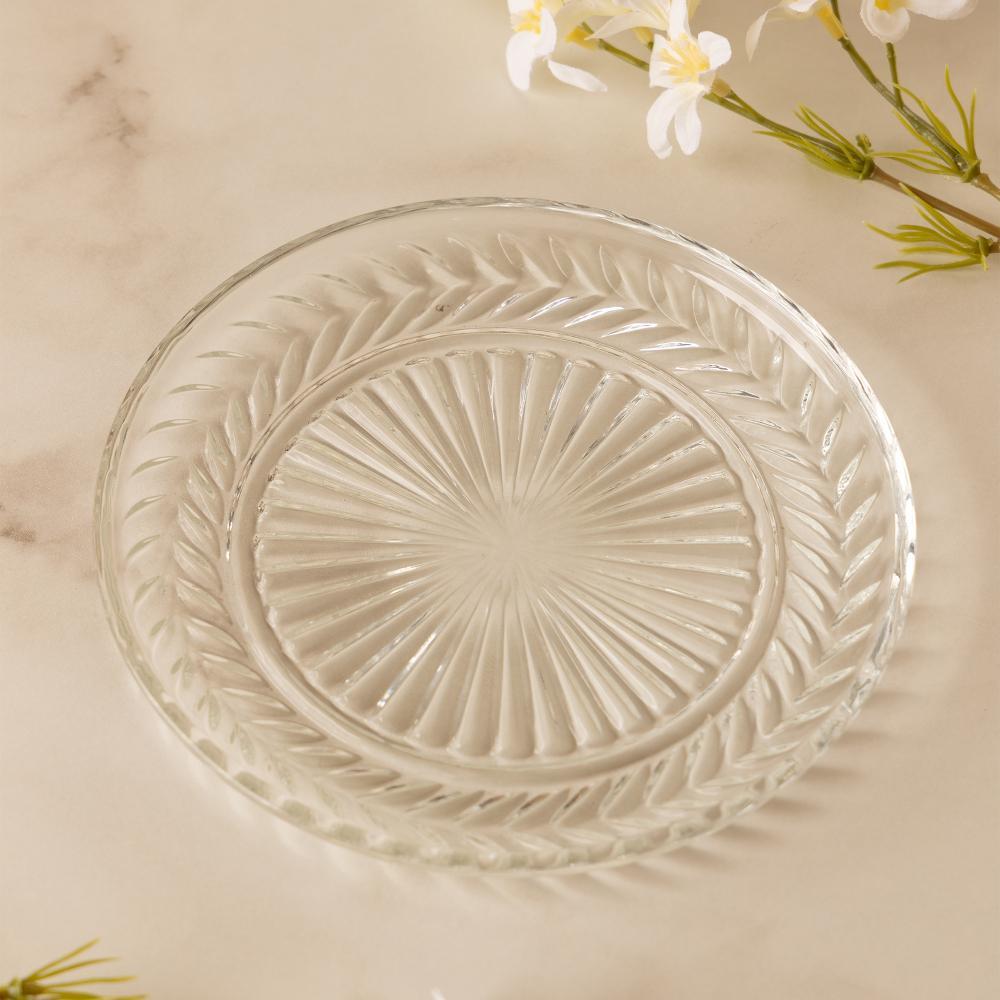 Prato para sobremesa Lyor Orvalho 14cm x 1,5cm Vidro
