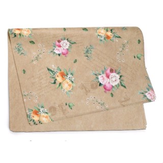 Kit 5/10/25 Papel Kraft Decorado Fruta Flor 59,0x59,0cm, Floral Atlanta. em Oferta na Shopee