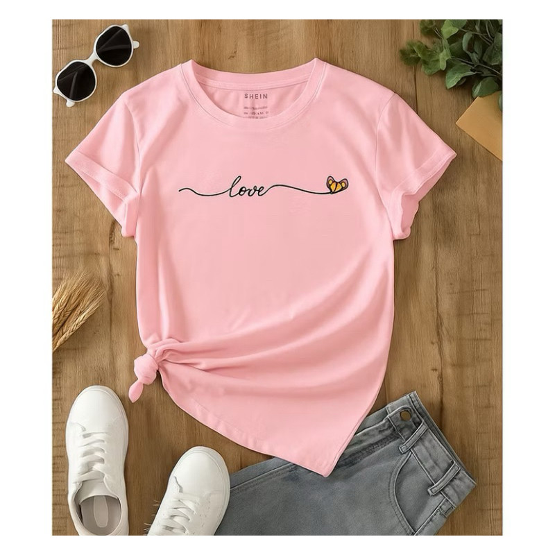 Camiseta Infantil Juvenil Pra Menina Camiseta Feminina Blusinha Pra Menina Coração