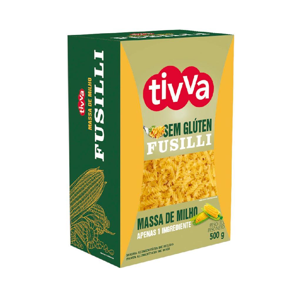 Macarrão fusilli de milho original tivva sem glúten e sem lactose 500g