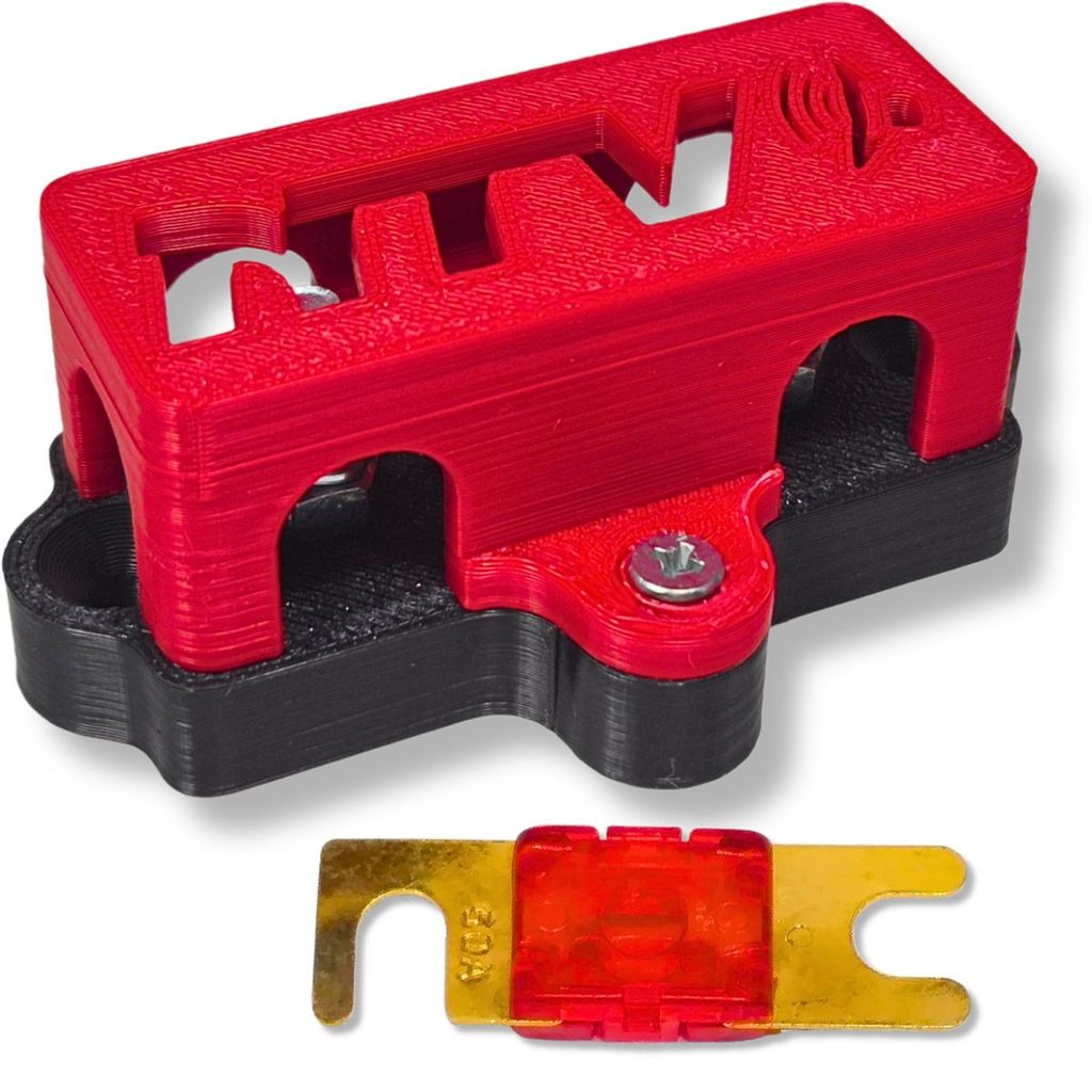 KIT PORTA FUSÍVEL MINI FACA MIDI 3 VIAS COM TAMPA + FUSÍVEL MIDI 50A AUTOMOTIVO