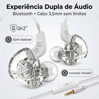 Fone De Ouvido com Fio Esporte Correndo Auscultadores Bass Stereo Headset, Música Earbuds QKZ AK6 Original em Oferta na Shopee