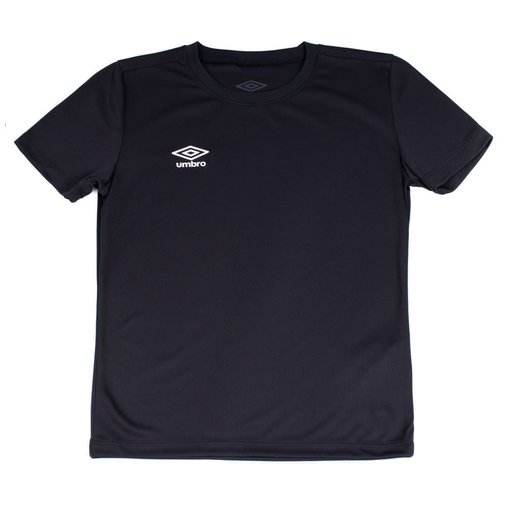 Camisa Infantil Umbro Legacy Manga Curta Respirável Preto em Oferta na Shopee