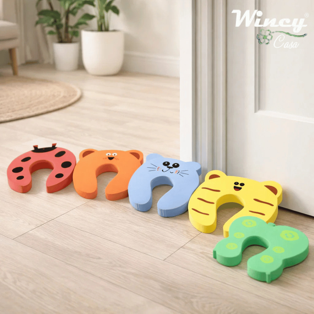 Kit 2 Protetor para Porta Bichinhos 9,5x9,5cm - Wincy Casa / Segurança Para Bebe Salva Dedinhos