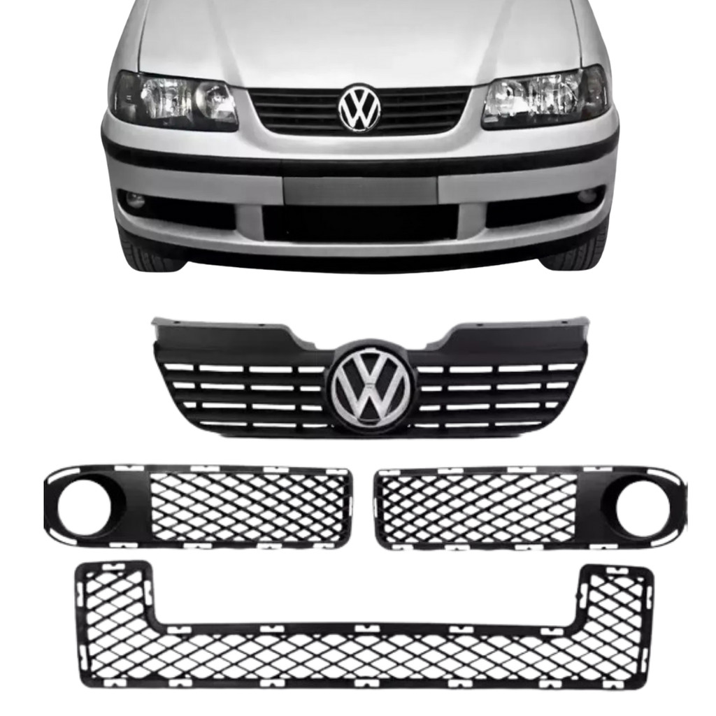 Grade Gol Parati Saveiro G3 99/03 C/ Emblema Fase 1 Kit
