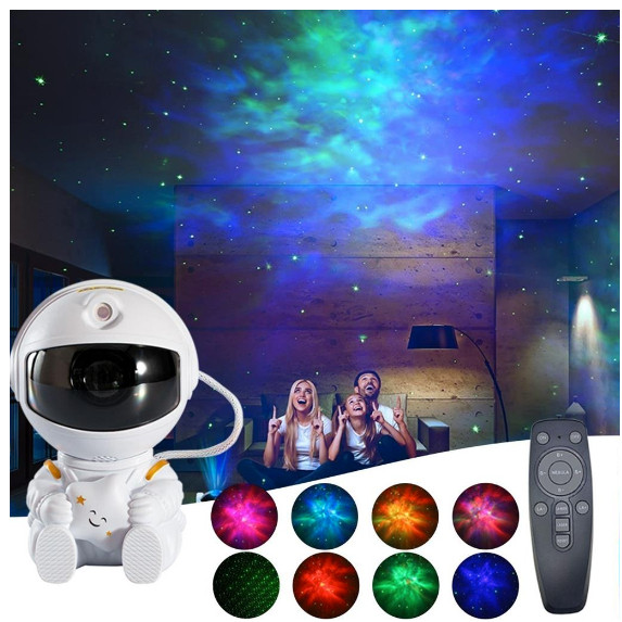 Mini Projetor De Luz Noturna Estrela De Astronauta Decoração Para Galáxia  Luminaria Girado Céu Estrelada loja canaa