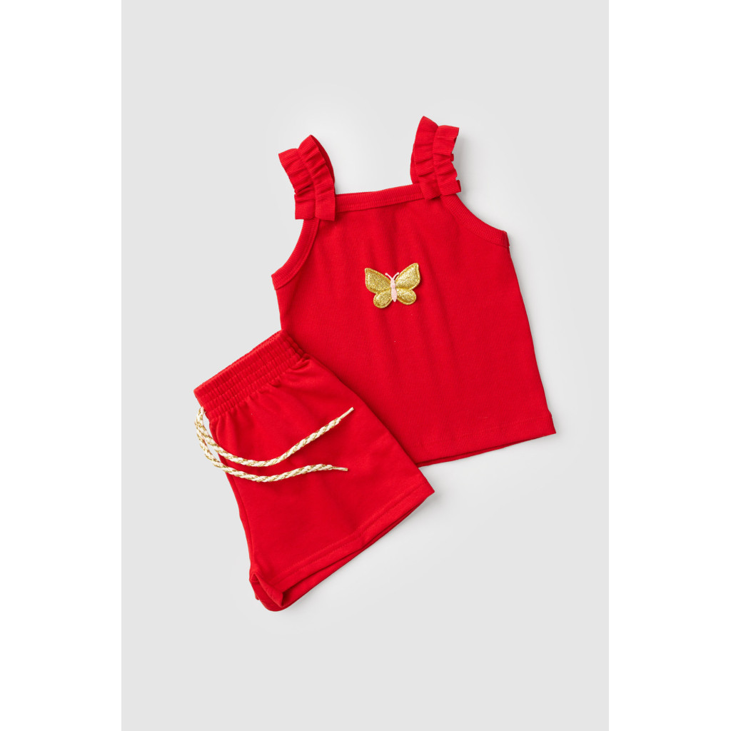 Conjunto Feminino Infantil Amor De Borboleta em Oferta na Shopee