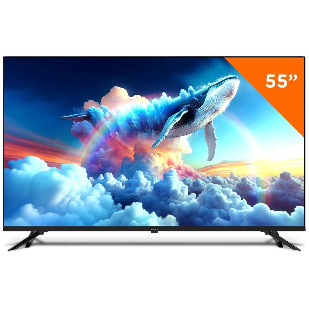 Smart TV LED Philips 55" UHD 4K, com Google Assistente Integrado PUG7019/78