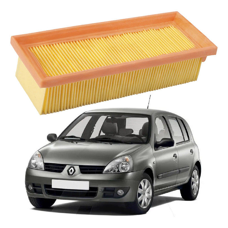 Filtro De Ar Motor Clio 1.0 8v Gasolina 2003 A 2006
