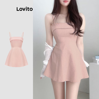 Lovito Vestido Casual Liso Com Ombro Frio Para Mulheres L108ED917 em Oferta na Shopee