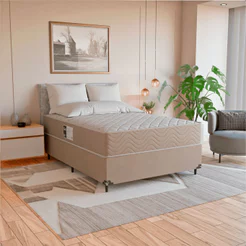 Cama Box Viúva + Colchão Prime Espuma D45 128x188x22cm