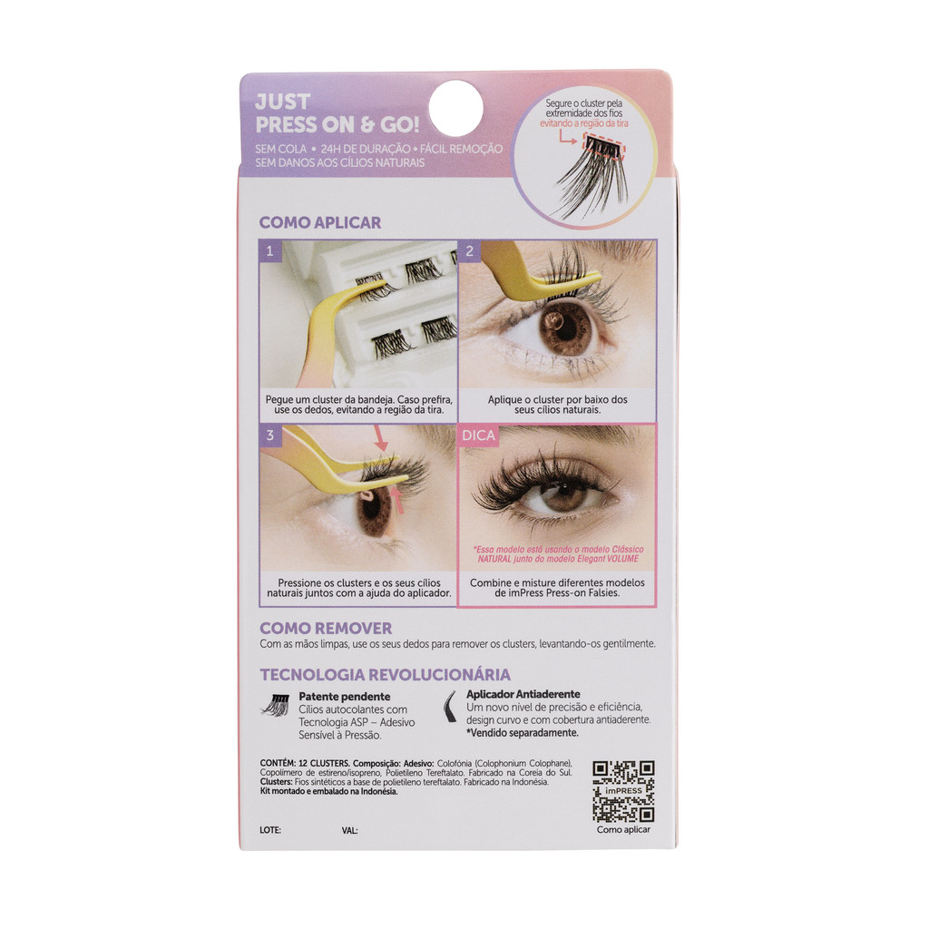 Cílios Postiços imPRESS Mini REFIL Luxuoso Volume - Kiss New York · foto 2