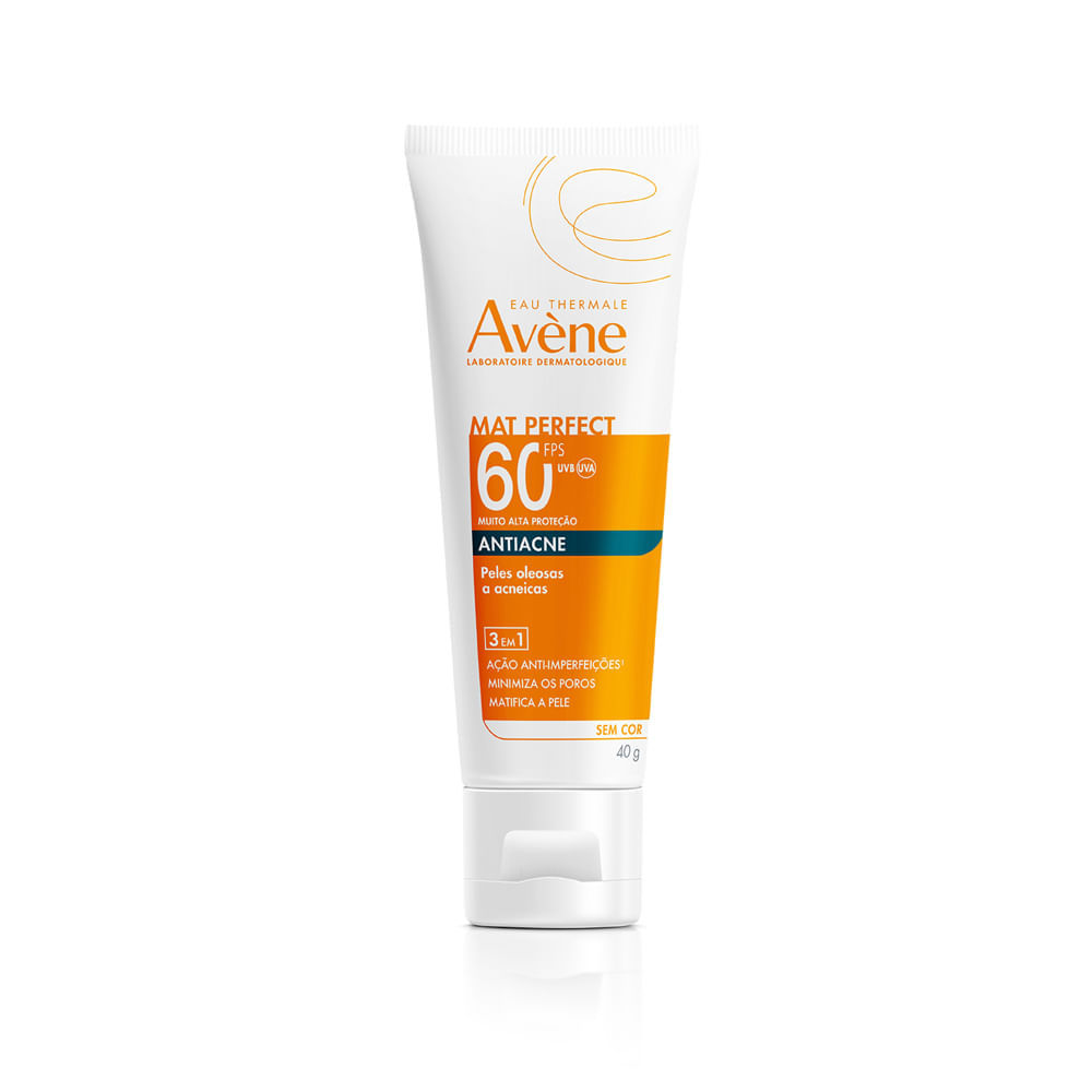 Protetor Solar Avène Mat Perfect FPS 60 Fluido Antiacne 40g