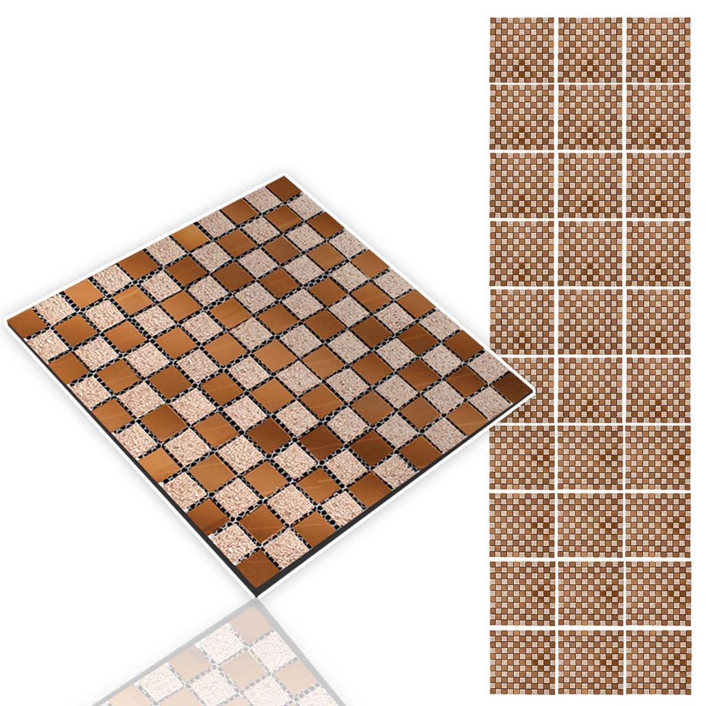 Pastilha De Vidro Adesiva Kit 30 Uni Parede Cozinha Banheiro Sala Decorativa Moderna Requintado Reforma Aplicacao Facil