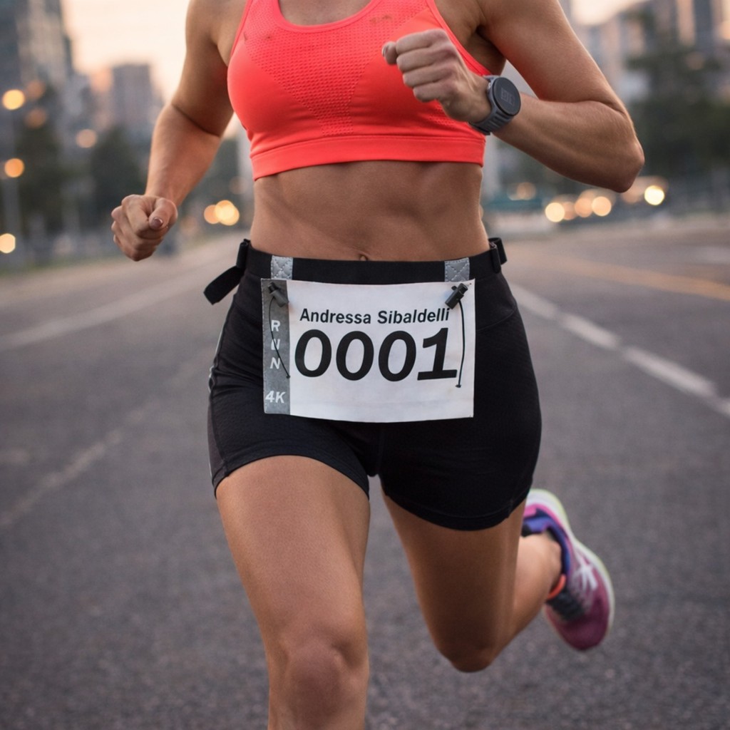 Cinto Porta Número Corrida Ajuste Rápido Com 6 Slot Leve Ajustavel Atletismo Ciclismo Maratona