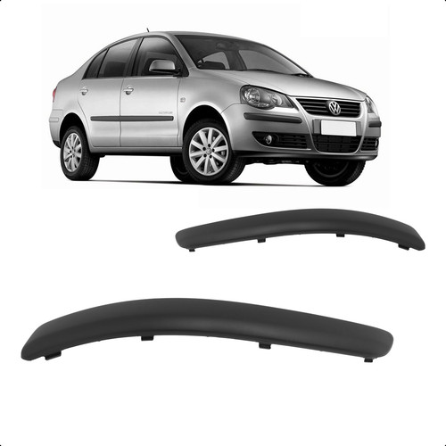 Moldura Parachoque Dianteiro Polo 2007 A 2011 Texturizado