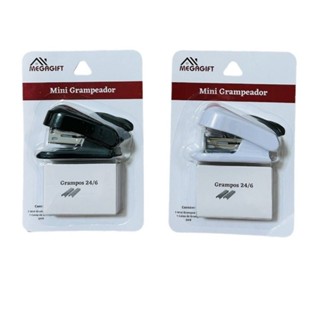 Mini Grampeador Com 24/6 Grampos BJ7209 cor Aleatorio vi em Oferta na Shopee