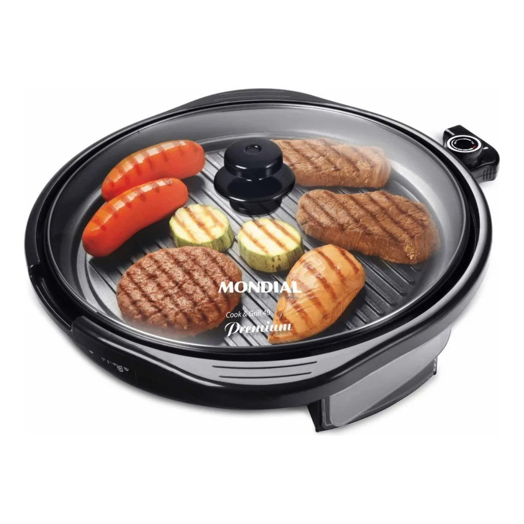 Grill Redondo Cook & Grill 40 Mondial 1270W 127V/60Hz - G-03