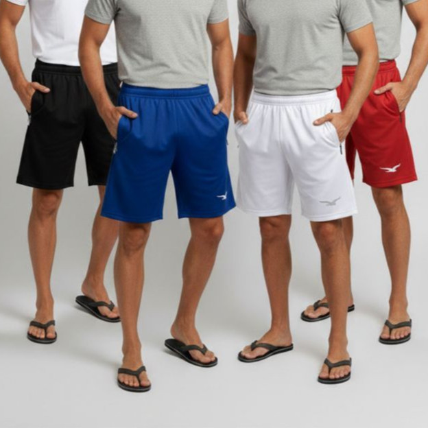 Kit 5 Bermudas Masculinas Básicas - DryFit - Malha Leve e Confortável - Pronta Entrega Origins Modelo 2026 em Oferta na Shopee
