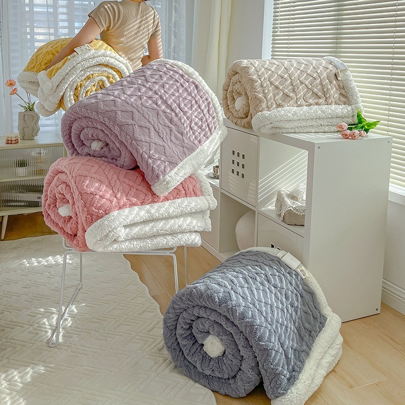 Cobertor Manta Glamour Com Sherpa Casal Dupla Face 1,80 x 2,20 Super Macio