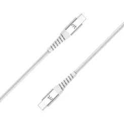 Cabo USB-C para USB-C Branco, 1,5 metros, Mistertech