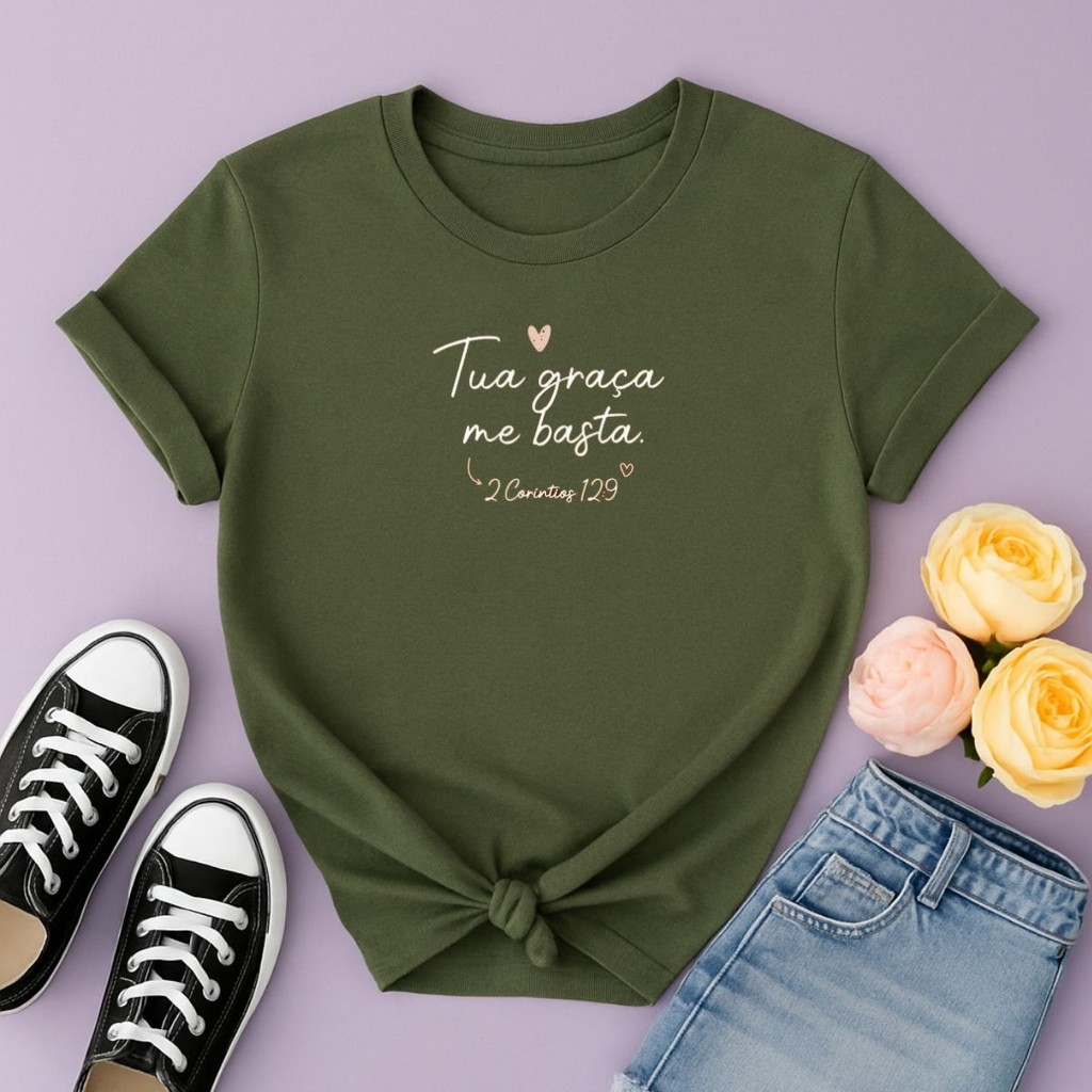 Camiseta Feminina Camisa Casual Frase Delicada Fofa Estampada Lançamento Confortavel Dia a Dia Lazer Passeio 100%Algodão