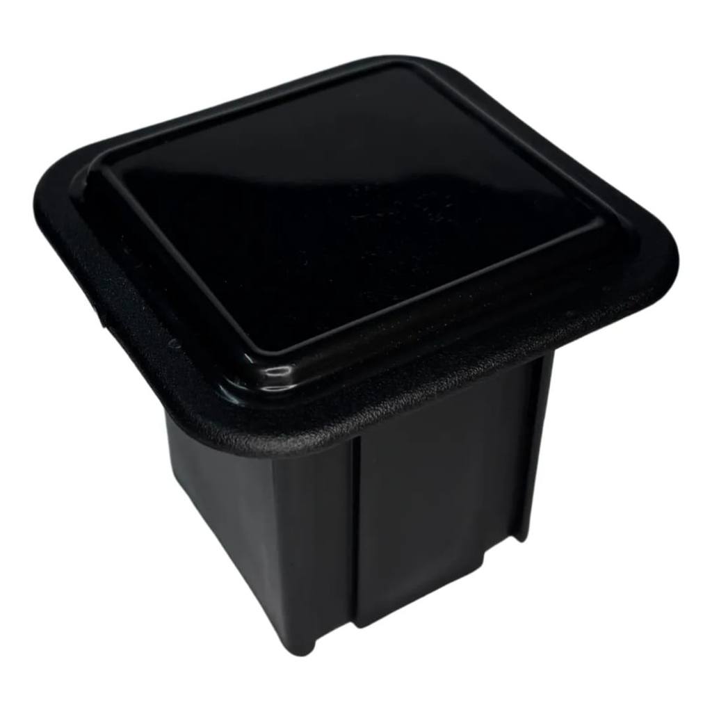 TAMPAO ENGATE REMOVÍVEL 50X50 PP PRETO — imagem 2 de 2