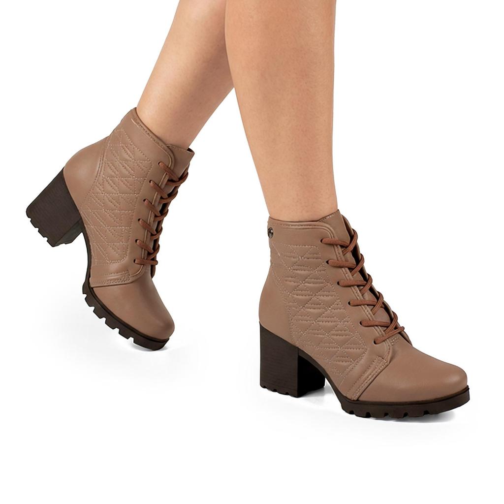 Bota Coturno Dakota de Salto Bloco Feminina DA942 em Oferta na Shopee