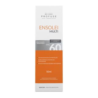 Protetor Solar Ensolei Multi Profuse FPS 60 Efeito Mate Toque Seco Sem Cor 50ml em Oferta na Shopee
