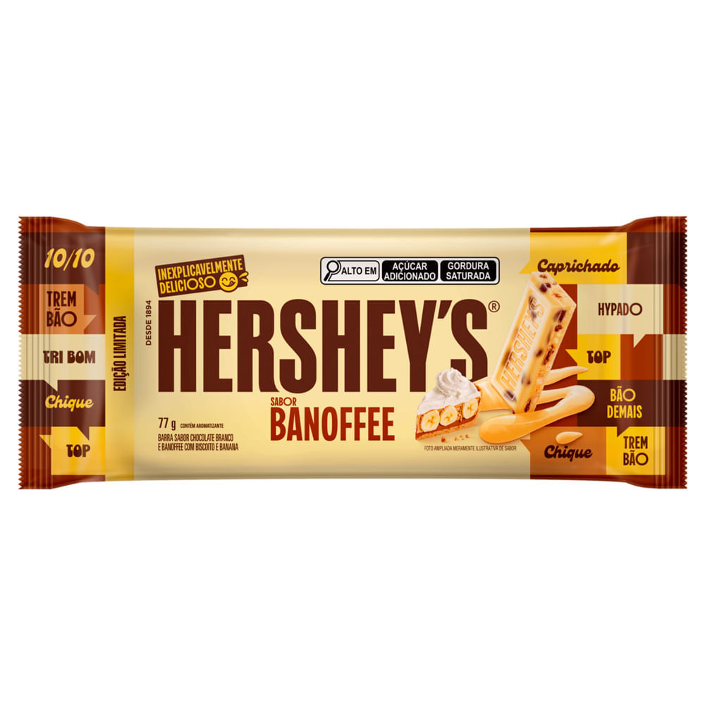 Chocolate Hershey's Banoffee Branco 77g em Oferta na Shopee