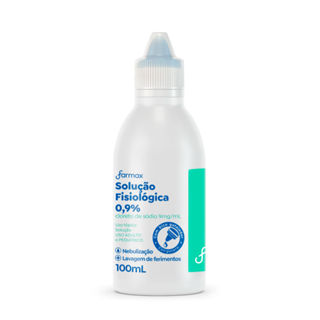 Soro Fisiológico 0,9% Sorimax Farmax com 100ml em Oferta na Shopee