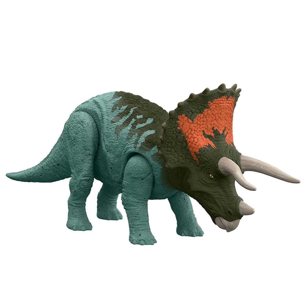 Dinossauro Jurassic World Triceratops Ruge em Oferta na Shopee