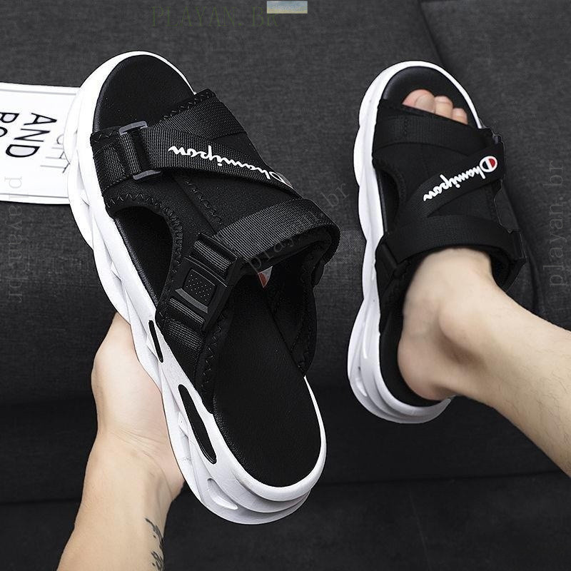 Novo Estilo De Sandálias Home Slippers Homens Pisando Na Merda Sentimento De Ao Ar Livre Sem Escorregamento Moda Casual 