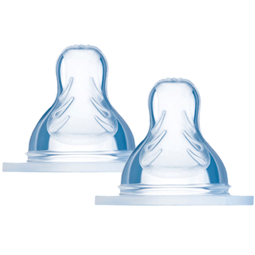 Bico de Mamadeira Mam Ortodôntico em Silicone Fluxo Extra Rápido 6+ Meses 2 Unidades