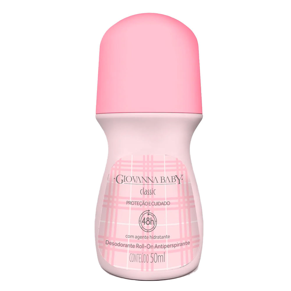 Desodorante Roll On Giovanna Baby Rosa 50ml em Oferta na Shopee