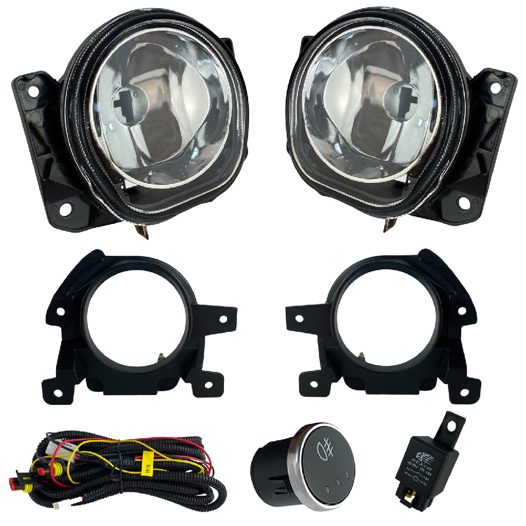 Kit Farol Milha Fiat Strada Working 2014/2024 Botão Touch