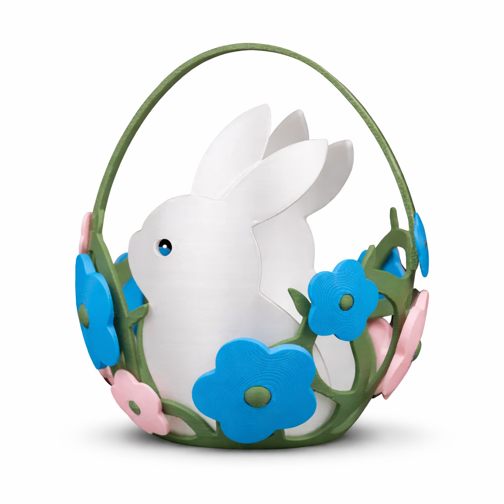 Cestinha de coelhinho Porta Chocolates Embalagem Decorativa de Páscoa Para Ovinhos e Doces