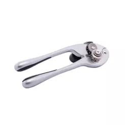 Abridor de Lata Wolff Chef Pro 16,5cm Liga de Zinco com Cabo Antiderrapante Inox Manual para Cozinha Uso Doméstico