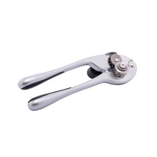 Abridor de Lata Wolff Chef Pro 16,5cm Liga de Zinco com Cabo Antiderrapante Inox Manual para Cozinha Uso Doméstico