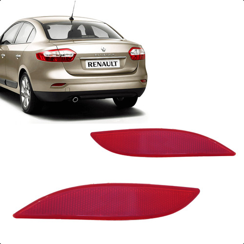 Refletor Parachoque Traseiro Fluence 2010 2011 2012 A 2018