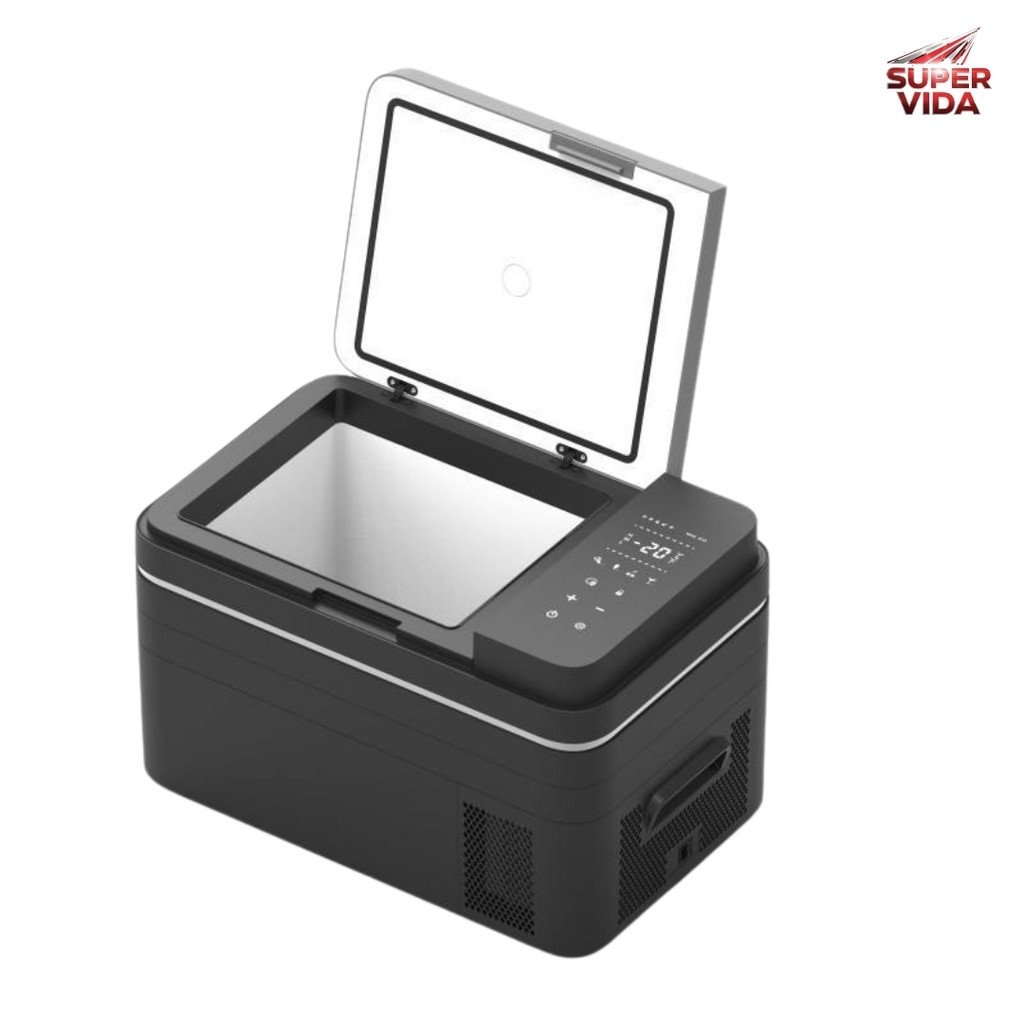 Geladeira Portátil Automotiva KP-RC02 30L 12V 24V Caminhão Carro Compressor Display Digital UV