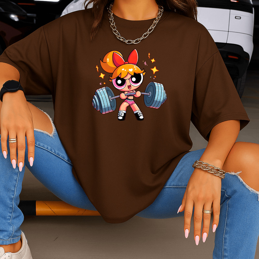 Camiseta Camisa Blusa Estampada Meninas Super Poderosas Florzinha Treino T-shirt Feminina Unissex