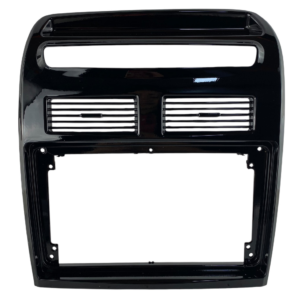 Moldura Painel Central Multimidia 9 Polegadas Fiat Linea 2008 a 2013 Black Piano