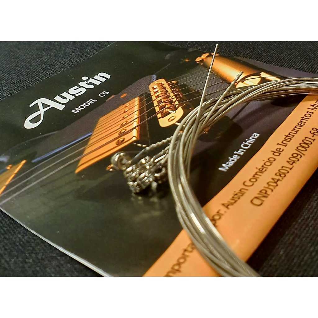 Encordoamento/Jogo De Cordas para Guitarra 009 Kauthon by Austin CG