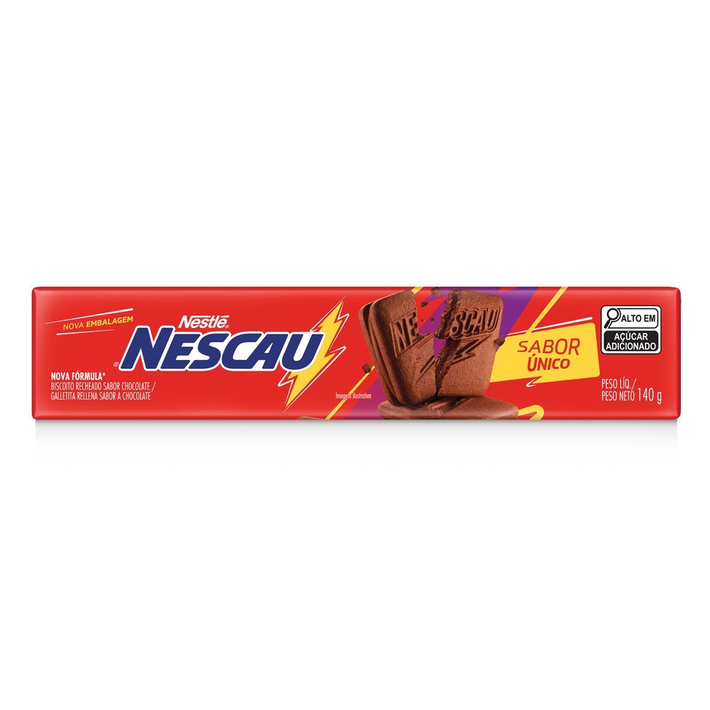 Biscoito Nestlé Nescau Recheado 140g em Oferta na Shopee