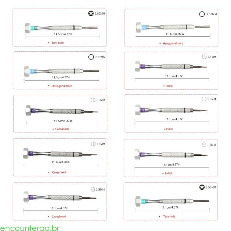 Encontrora Chave Fenda Ferramenta Reparo Apto Para Óculos Nãokid Sol Relógio Telefone Tablet Reparação Rápida F