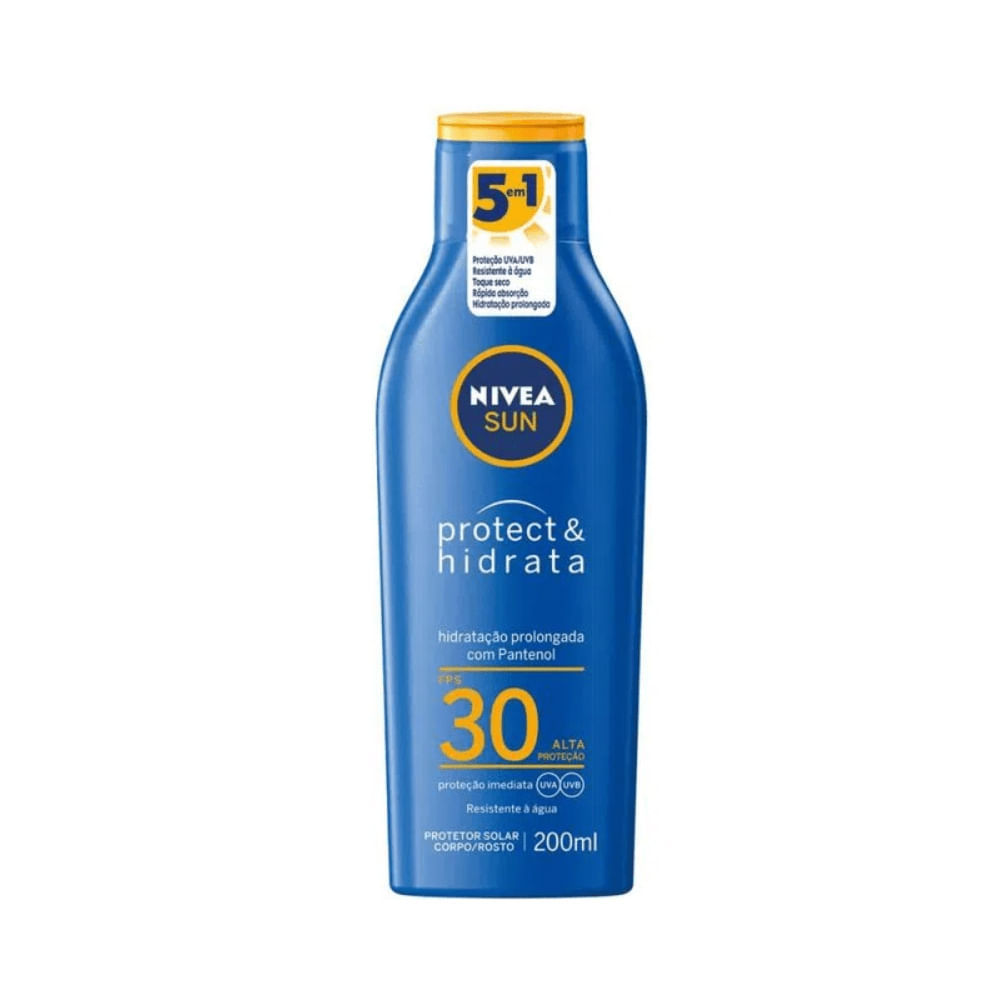 Protetor Solar Nivea Sun Protect E Hidrata FPS30 200ml em Oferta na Shopee